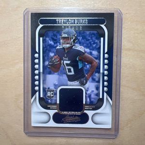 2022 Panini Absolute #ARM-12 Treylon Burks Titans RC Rookie Patch Card
